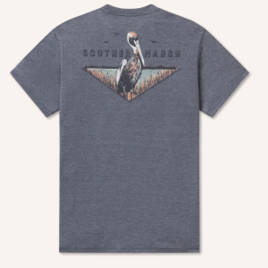 SEAWASH™ Tee - Posted Pelican  -Washed Navy