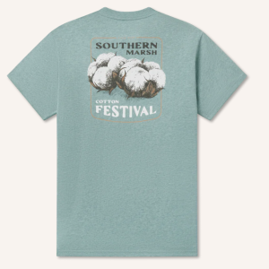 Cotton Festival Tee - Washed Moss Blue