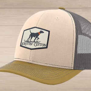 Pointer Patch Snap Back Trucker - Mink Beige/Charcoal/Amber
