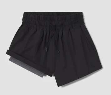 Womens Lined Hybrid Shorts - Deep Space