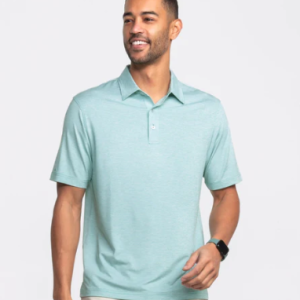Heather Madison Stripe Polo - Fairway Green