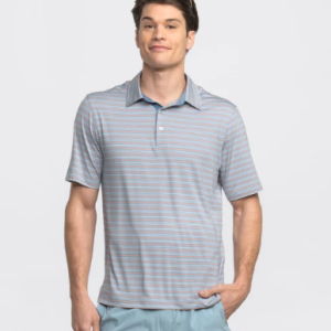 Sawgrass Stripe Polo - Blue Lagoon