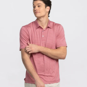 Largo Stripe Polo - Pink Nectar