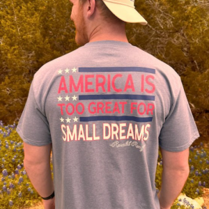 SS Tee - America Is Too Great - Heather Navy
