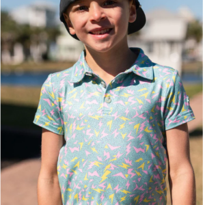 Youth Performance Polo - Electric Storm