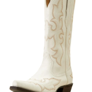 Jennings Distressed Ivory Western Boot
