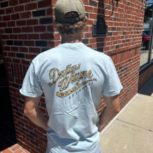 Duck Camo Script - Chambray Blue