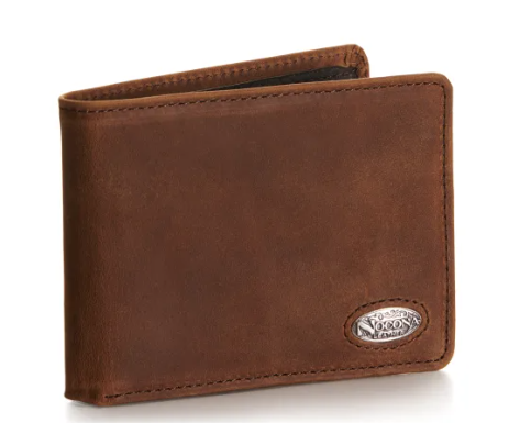 Nocona Distressed Brown Bi-Fold Passcase Wallet