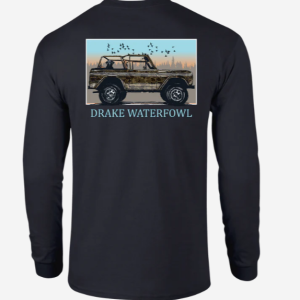 Old School Ride Along LS T - Night Sky Heather