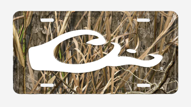 Drake Logo License Plate - Shadow Grass Habitat