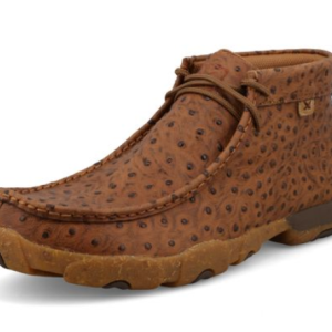 Chukka Driving Moc - Cognac Ostrich
