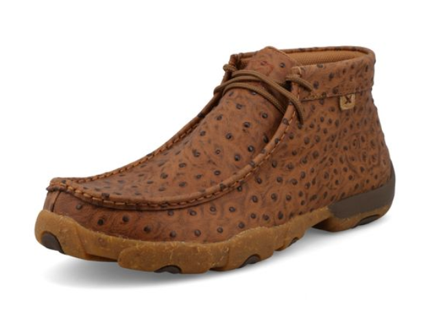 Chukka Driving Moc - Cognac Ostrich