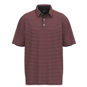 Starting Lineup Stripe Polo - Red Zone