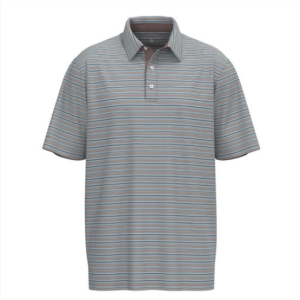 Sawgrass Stripe Polo - Overcast
