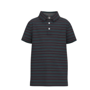 Youth Sawgrass Stripe Polo- Midnight