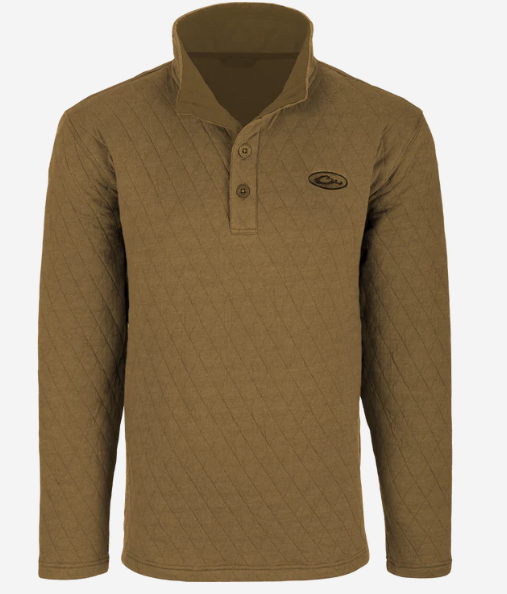 Delta Quilted Sweatshirt - Medal Bronze Heather