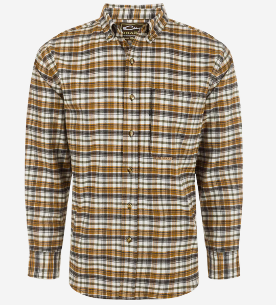 Autumn Brushed Twill Shirt - Kalamata Olive