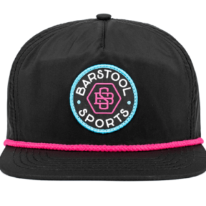 Bar Stool Retro Logo Rope Hat - Black