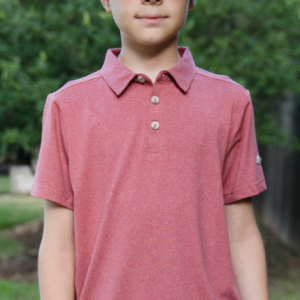Youth Polo - Heather Brick