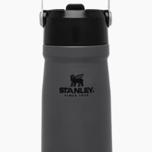 The IceFlow™ Flip Straw Water Bottle 17 oz. - Charcoal