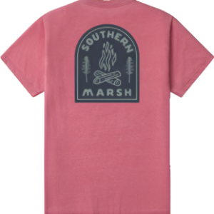 Toddler SEAWASH™ Tee - Campfire Badge - Rhubarb