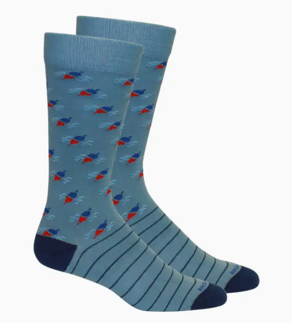 Bob (Fishing) Socks - Bluestone