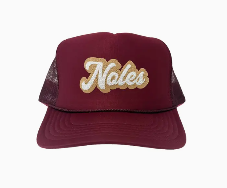 Noles Double Puff Script - GarnetTrucker