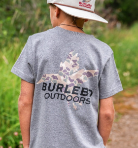 Youth Tee - Pintail Diving Duck - SS - Dark Heather Grey