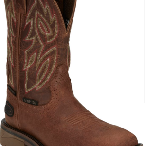 Wolfe Bronze Brown Nano Composite Square Toe H20 Work Boot