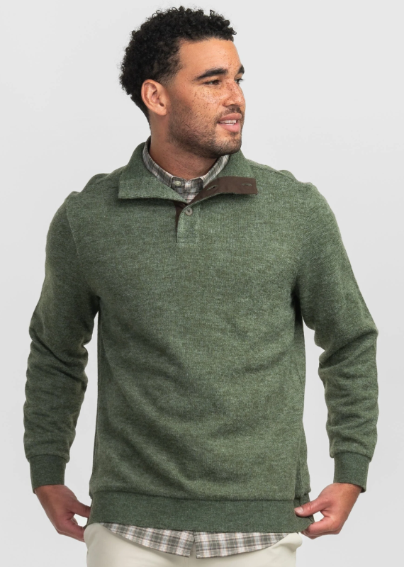 Sweater Fleece Elevated Pullover - Cedar