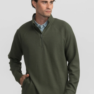 Dallas Performance Qtr Zip - Upland Olive