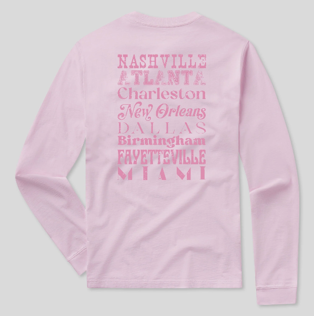 City Girl Long Sleeve Tee - Ballet Slipper