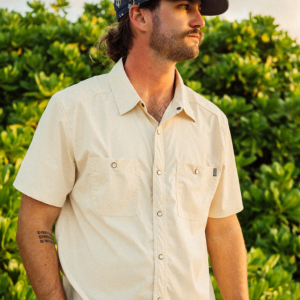 The Shahan SS Button Up - Pearl