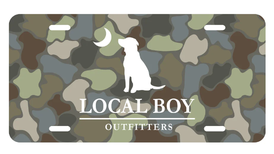 License Plate - Mountain Camo