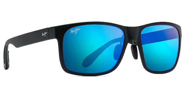 Red Sands Matte Black w/ Blue Hawaii Lenses