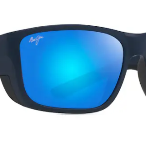 Amberjack Polarized - Matte Dark Navy & Black Rubber w/ Blue Hawaii