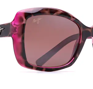 Orchid Polarized - Tortoise with Raspberry w/ Maui Rose®
