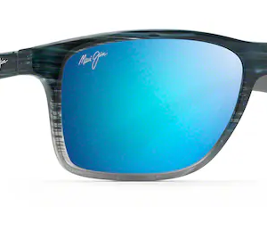 Onshore Polarized - Blue Black Stripe Fade w/ Blue Hawaii