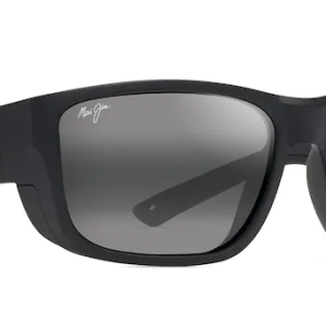 Amberjack Polarized - Matte Black with Black Rubber w/ Neutral Grey