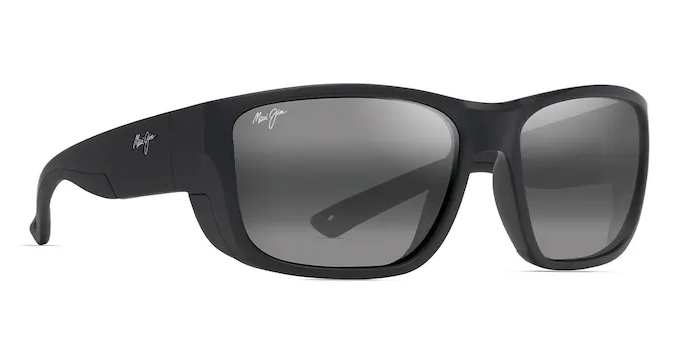 Amberjack Polarized - Matte Black with Black Rubber w/ Neutral Grey