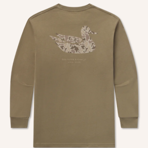 Youth Duck Originals Tee - Camo - Long Sleeve - Moss Green