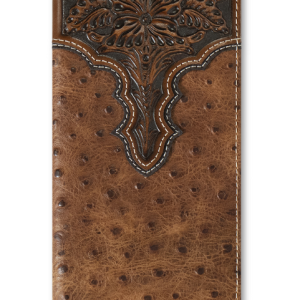 Ostrich Print Floral Rodeo Wallet