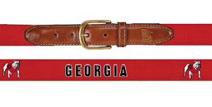 UGA Embroidered Belt - Red
