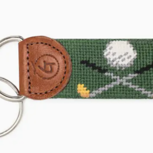 Golf Needlepoint Keychain