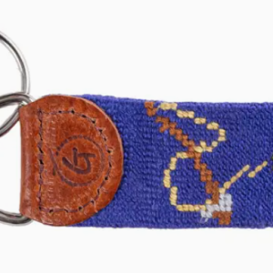 Gone Fishing Needlepoint Keychain