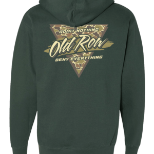 Camo Retro Triangle Hoodie - Alpine Green