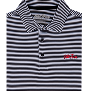 Striped Polo - Black