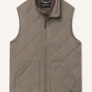Youth Bryson Ripstop Quilted Vest - Stone Brown