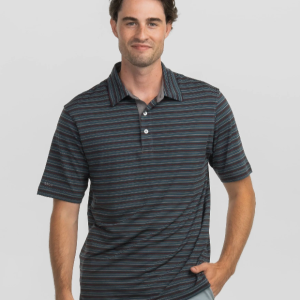 Sawgrass Stripe Polo - Midnight