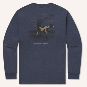 Pointer Uplander Tee - Long Sleeve Tee - Washed Lunar Navy